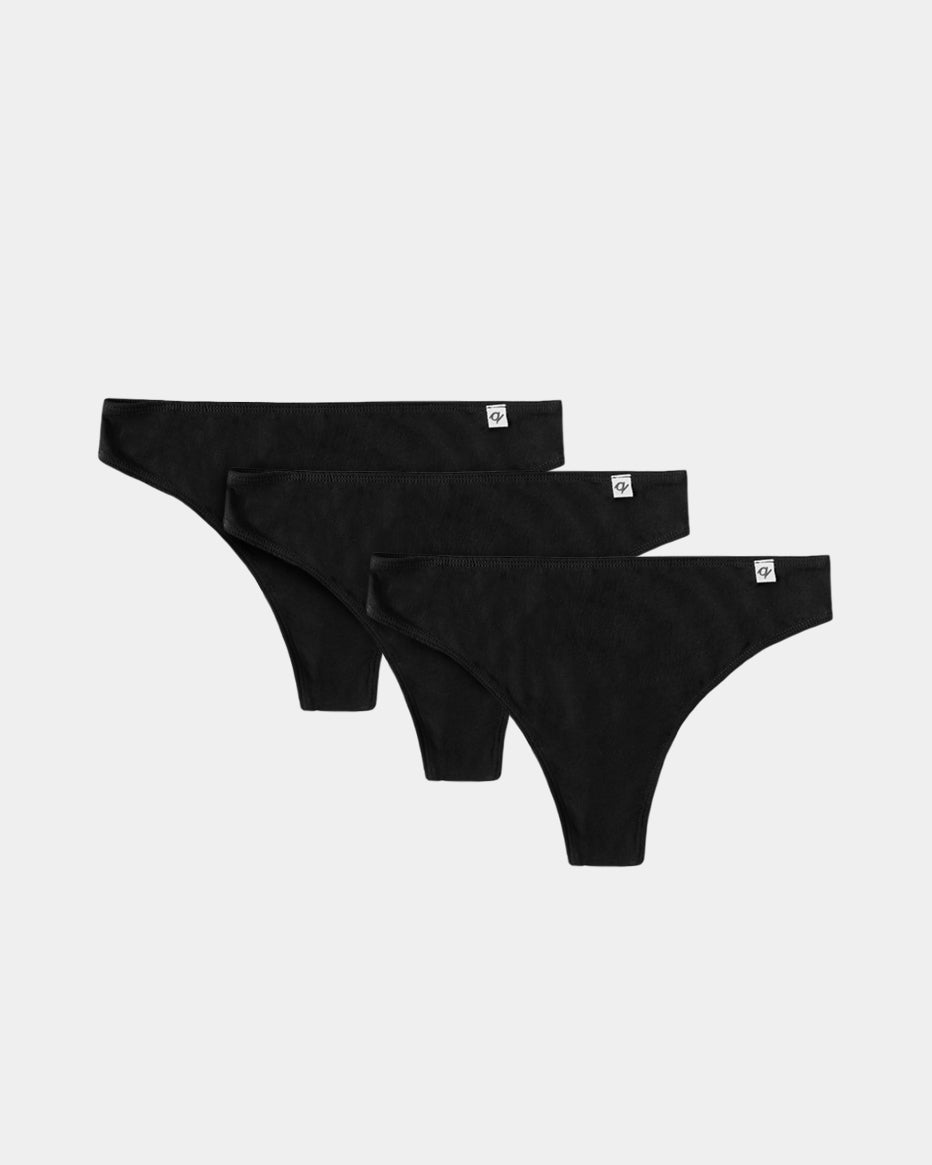 Women's Stretch Thong - 95% Organic Cotton