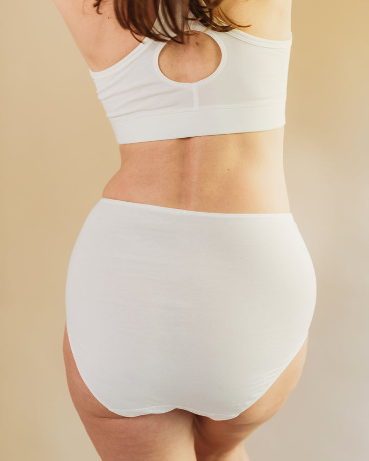 Women's High Waist Brief - 95% Organic Cotton