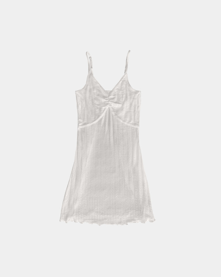 Women's Pointelle Slip Dress - 100% Organic Cotton