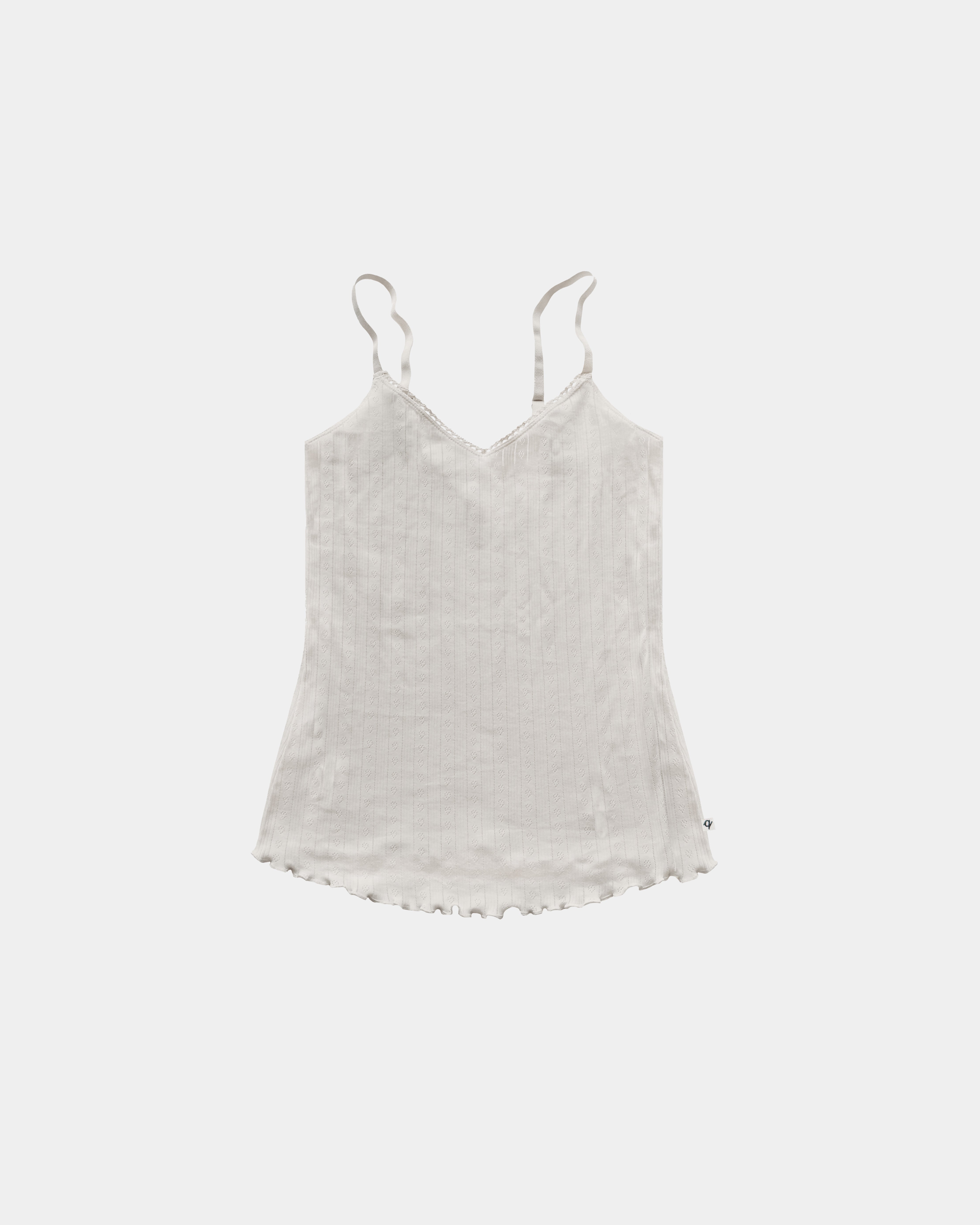 Women's Pointelle Tank Top - 100% Organic Cotton