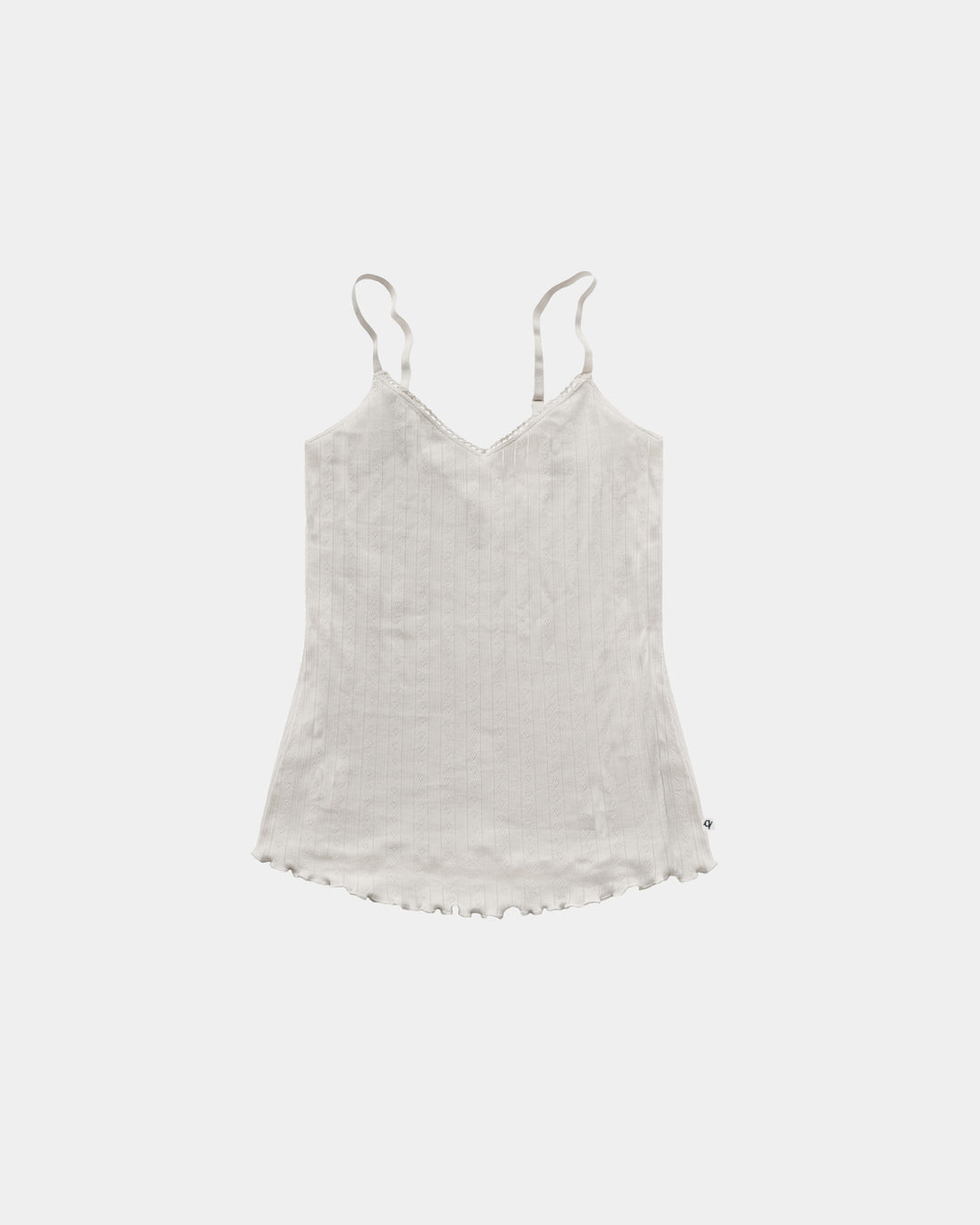 Women's Pointelle Tank Top - 100% Organic Cotton