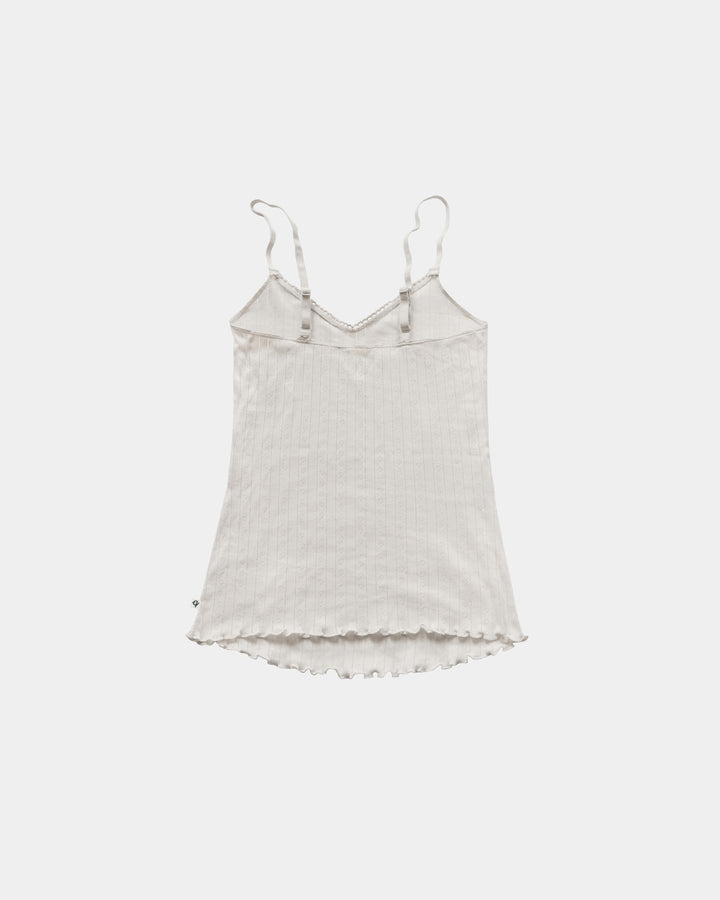 Women's Pointelle Tank Top - 100% Organic Cotton