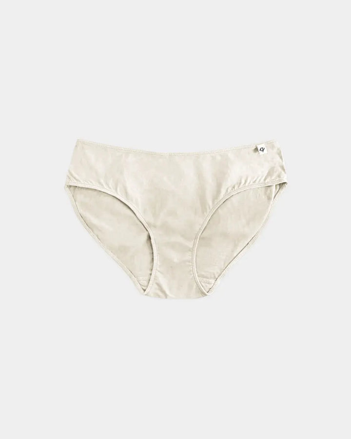 Womens Everyday Bikini - Undyed, Natural 100% Organic Cotton Q for Quinn™