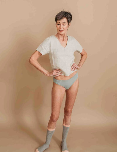A Lady Wears Bikini Briefs Slate Colour