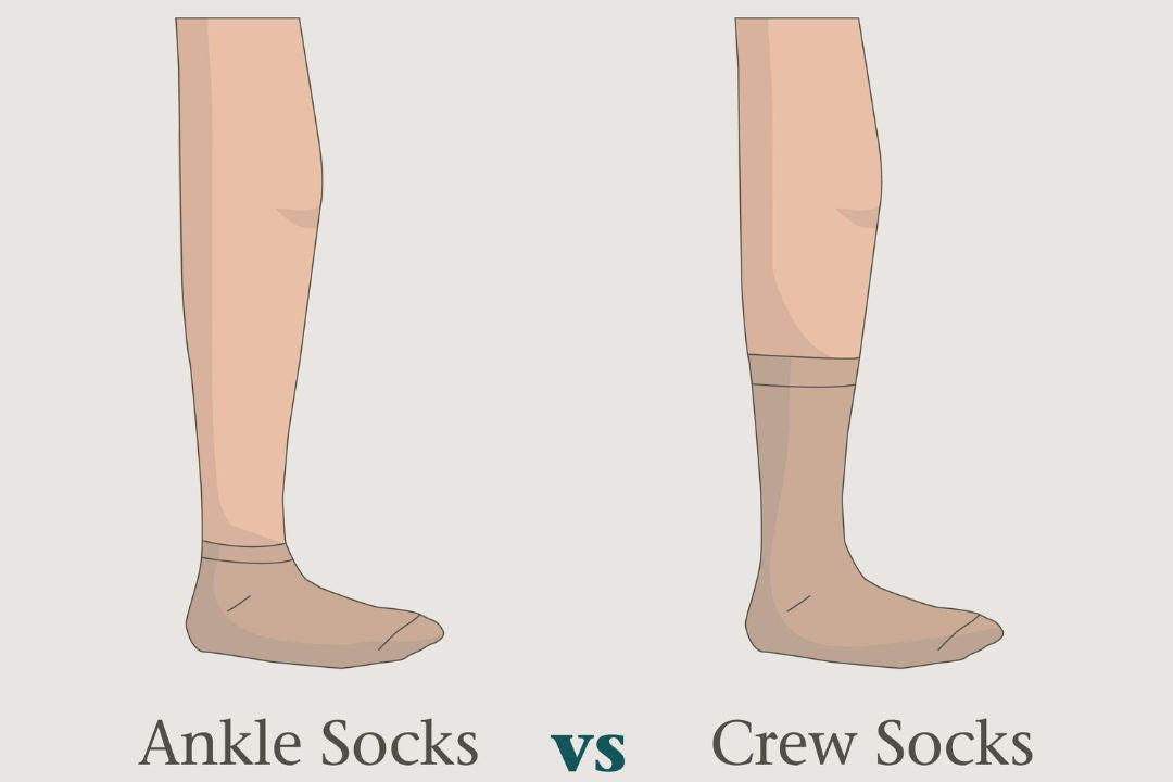 ankle socks vs crew socks