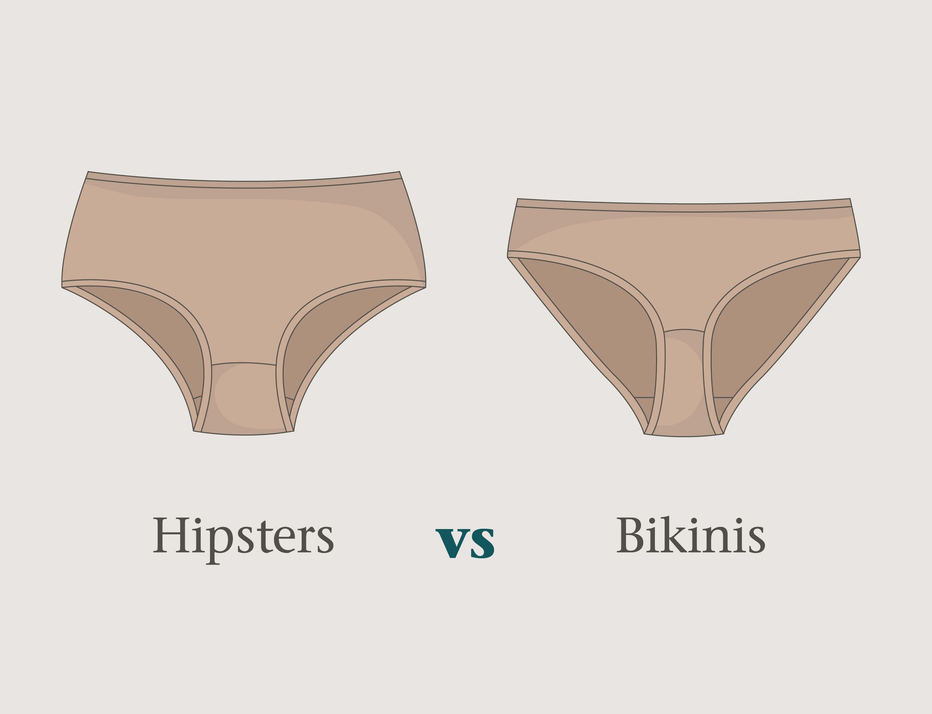 hipster vs bikini underwear