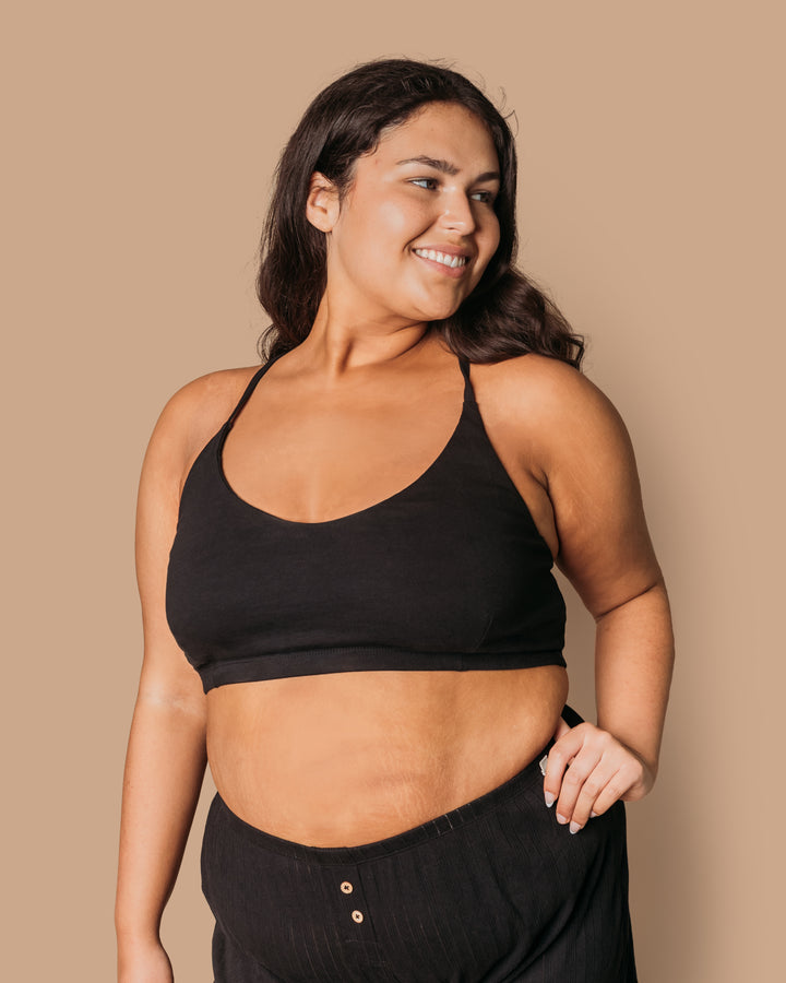 Women's Criss-Cross Bralette - 100% Organic Cotton