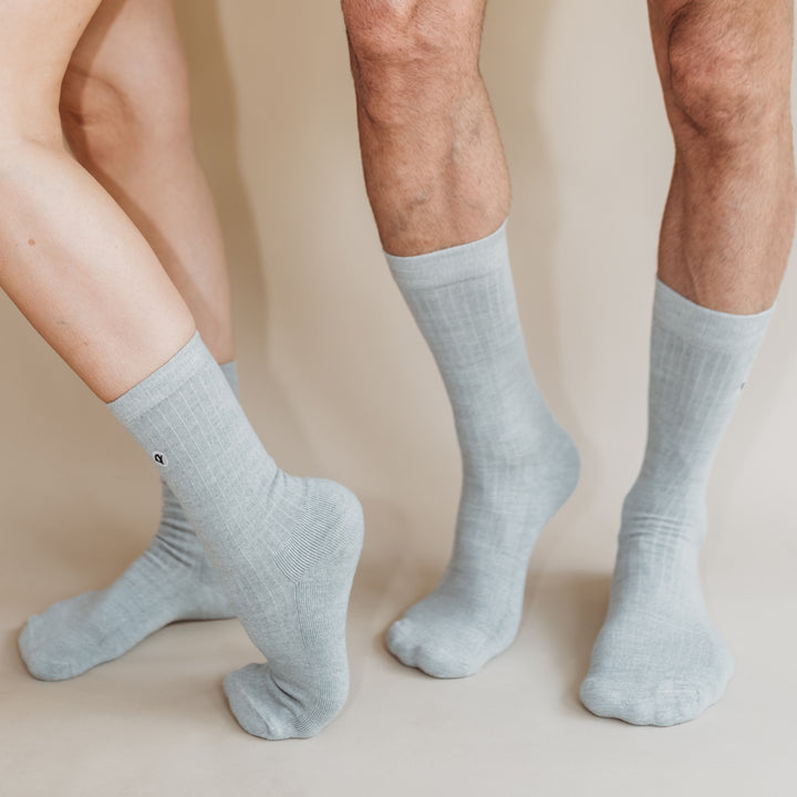 Merino Wool - Cotton Midweight Adult Socks