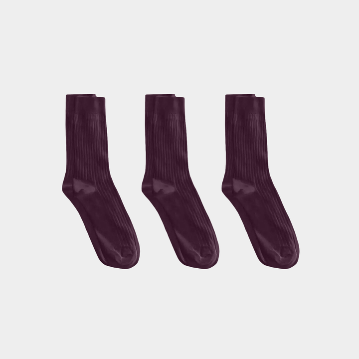 Adult Ribbed Socks - 100% Organic Cotton