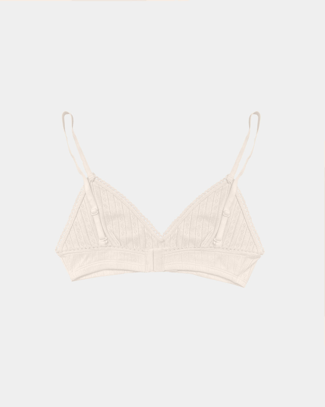 Women's Pointelle Bra - 100% Organic Cotton