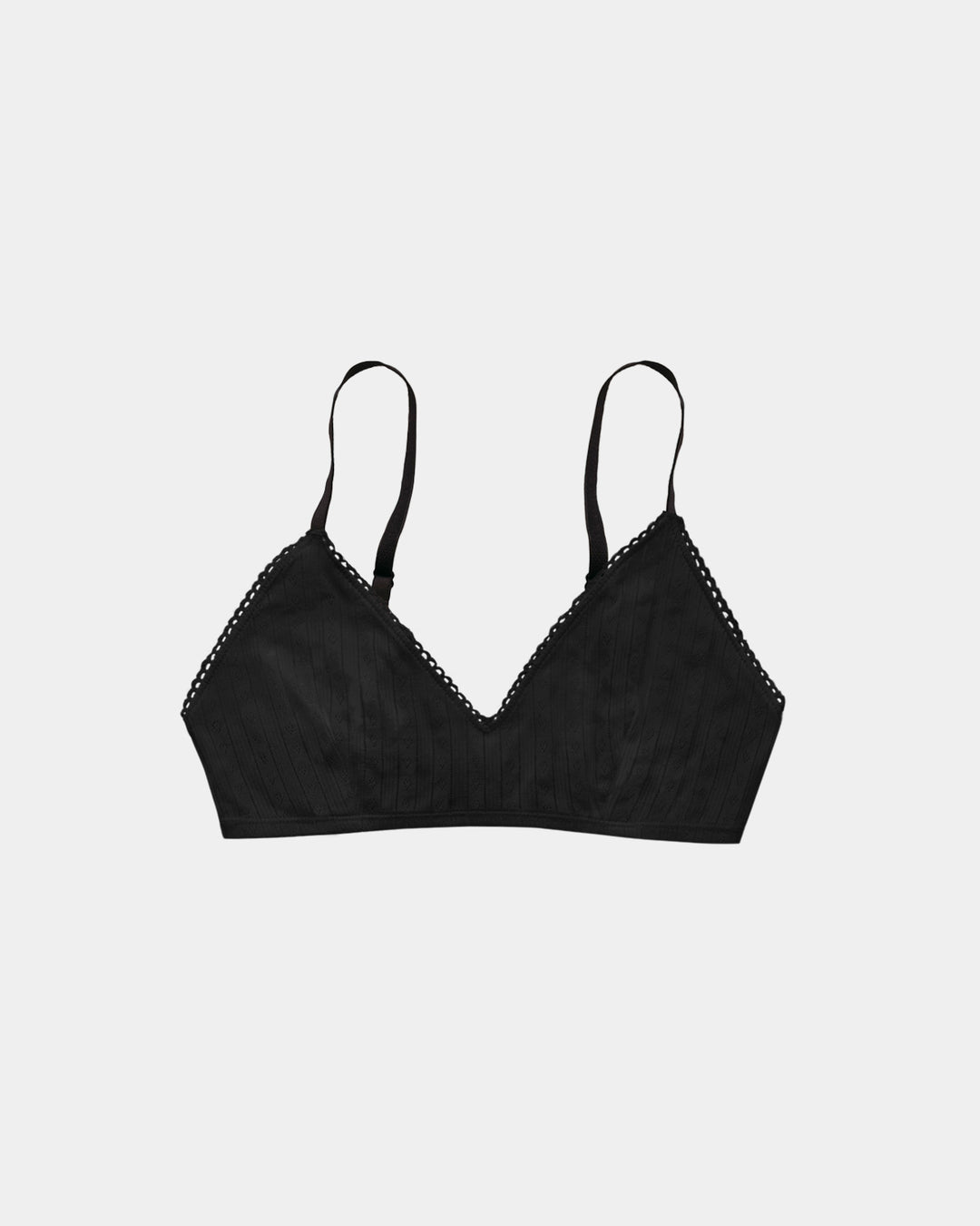 Women's Pointelle Bra - 100% Organic Cotton