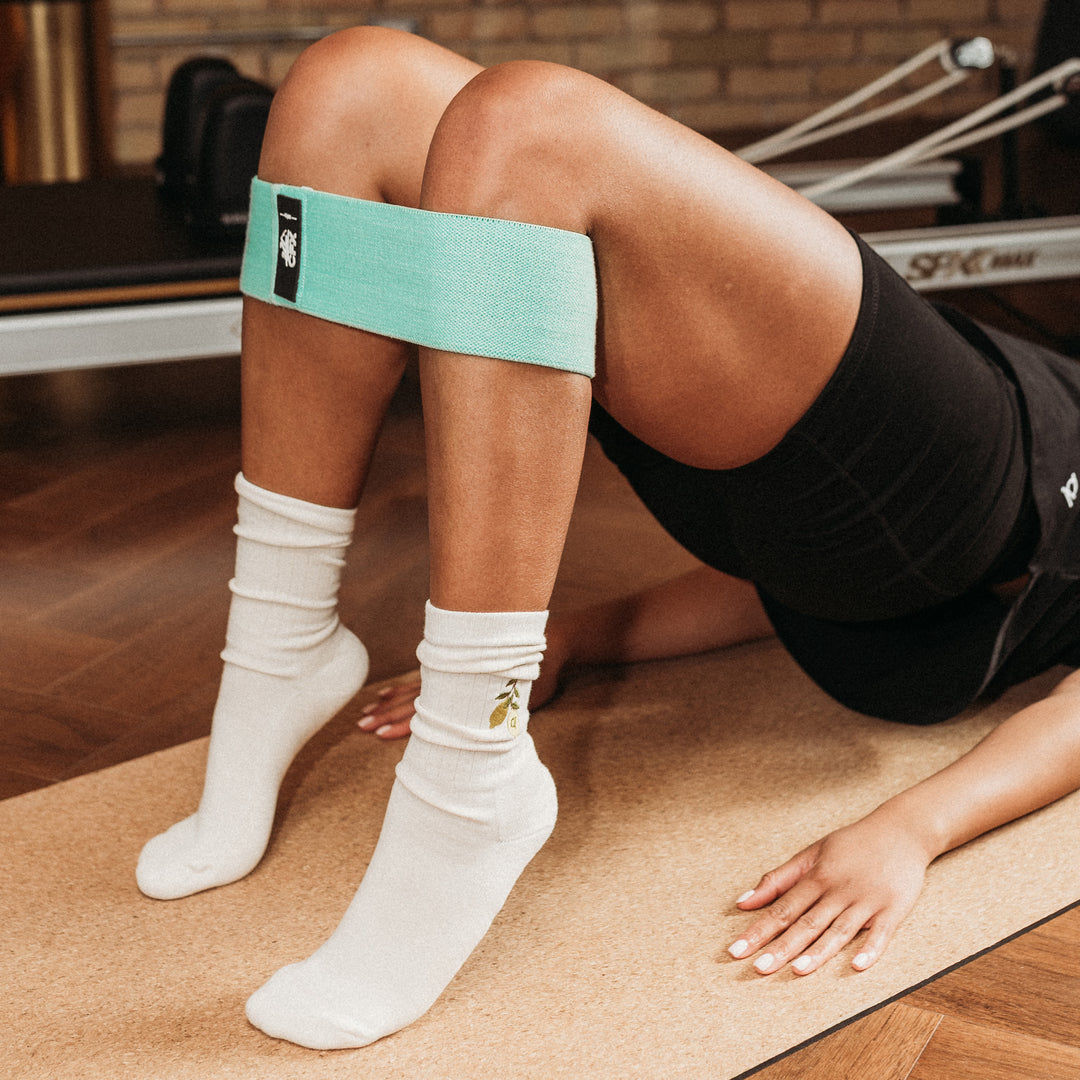 Embroidered Midweight Crew Pacers - 97% Organic Cotton