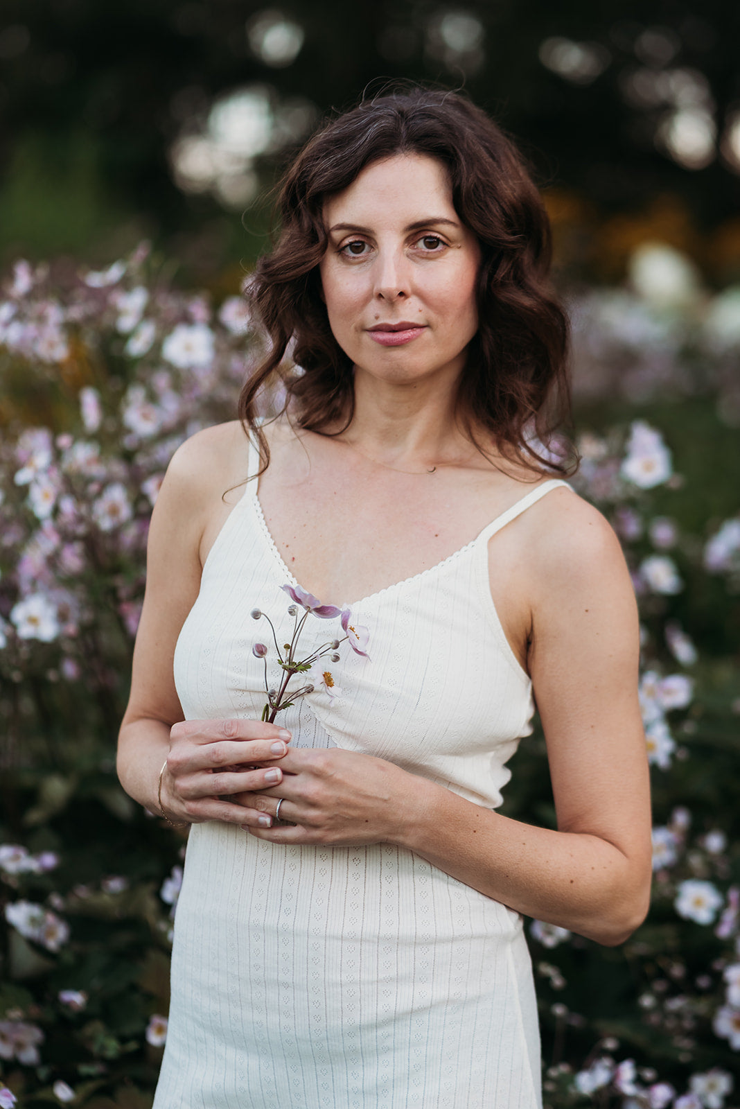 Women's Pointelle Slip Dress - 100% Organic Cotton