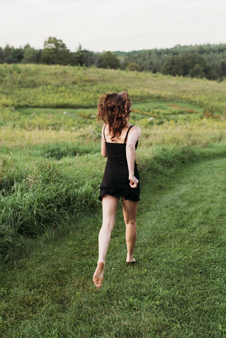 Women's Pointelle Slip Dress - 100% Organic Cotton