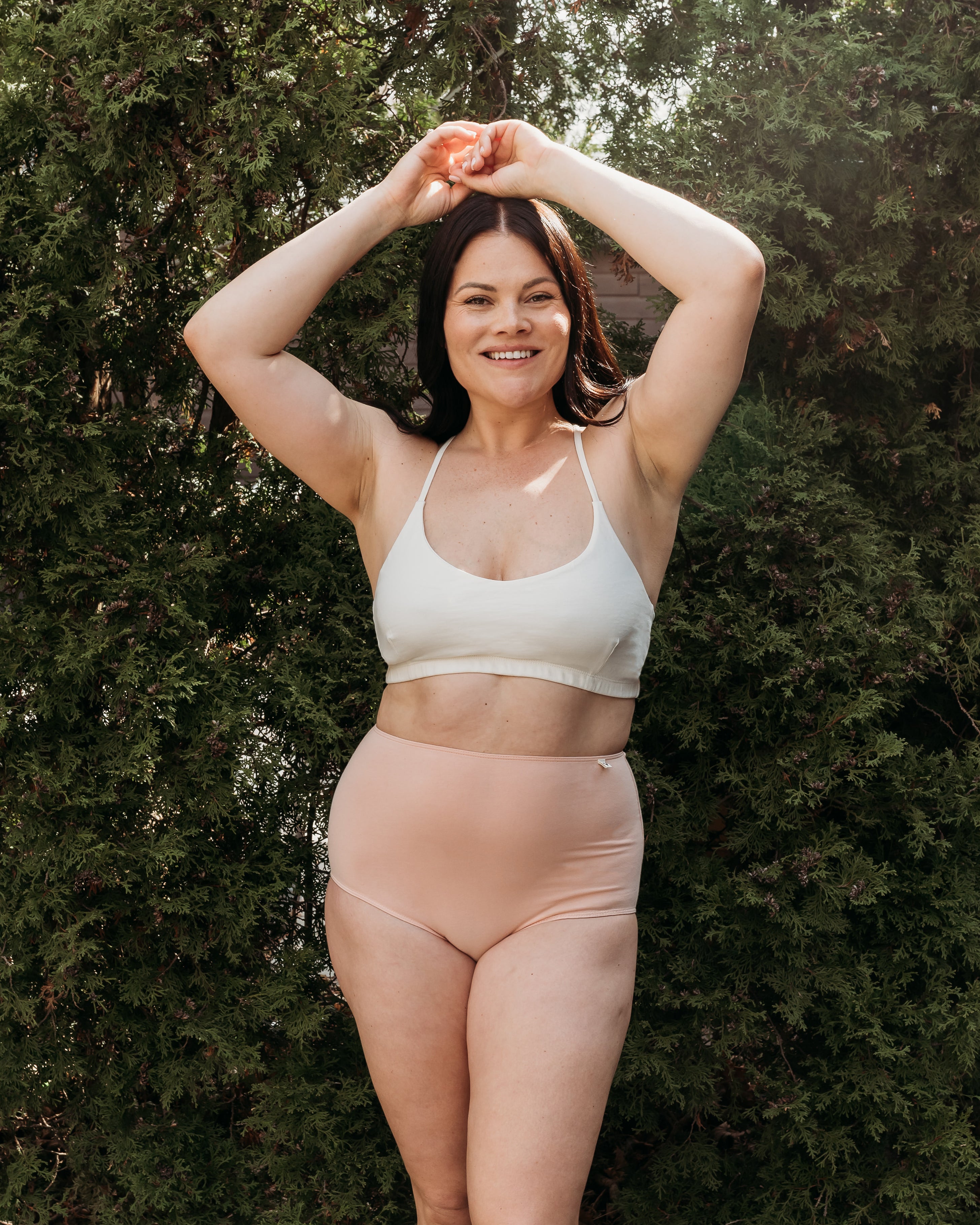 Natural (no dye) Women's Criss-Cross Bralette - 100% Organic