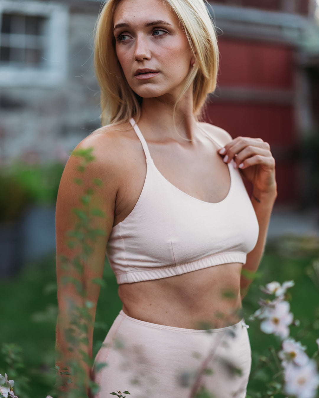 Women's Criss-Cross Bralette - Natural, Plant Dyes - 100% Organic Cotton (2 pack)