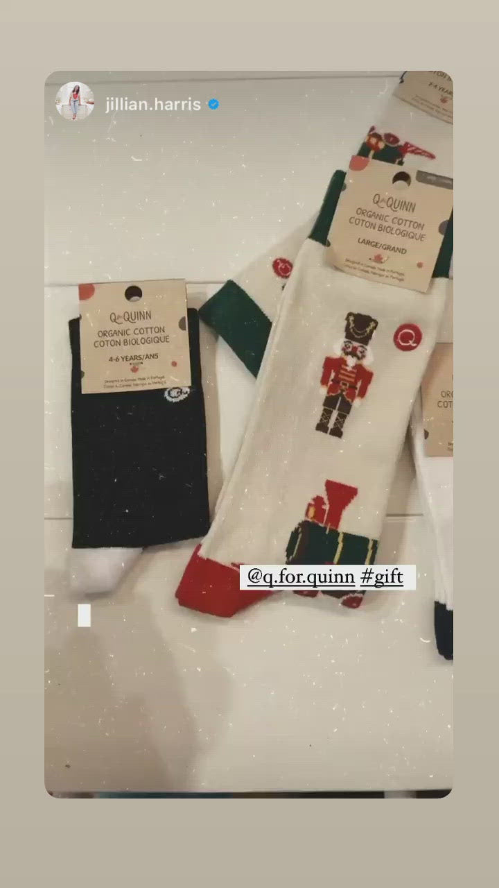 video of Q for Quinn organic socks 