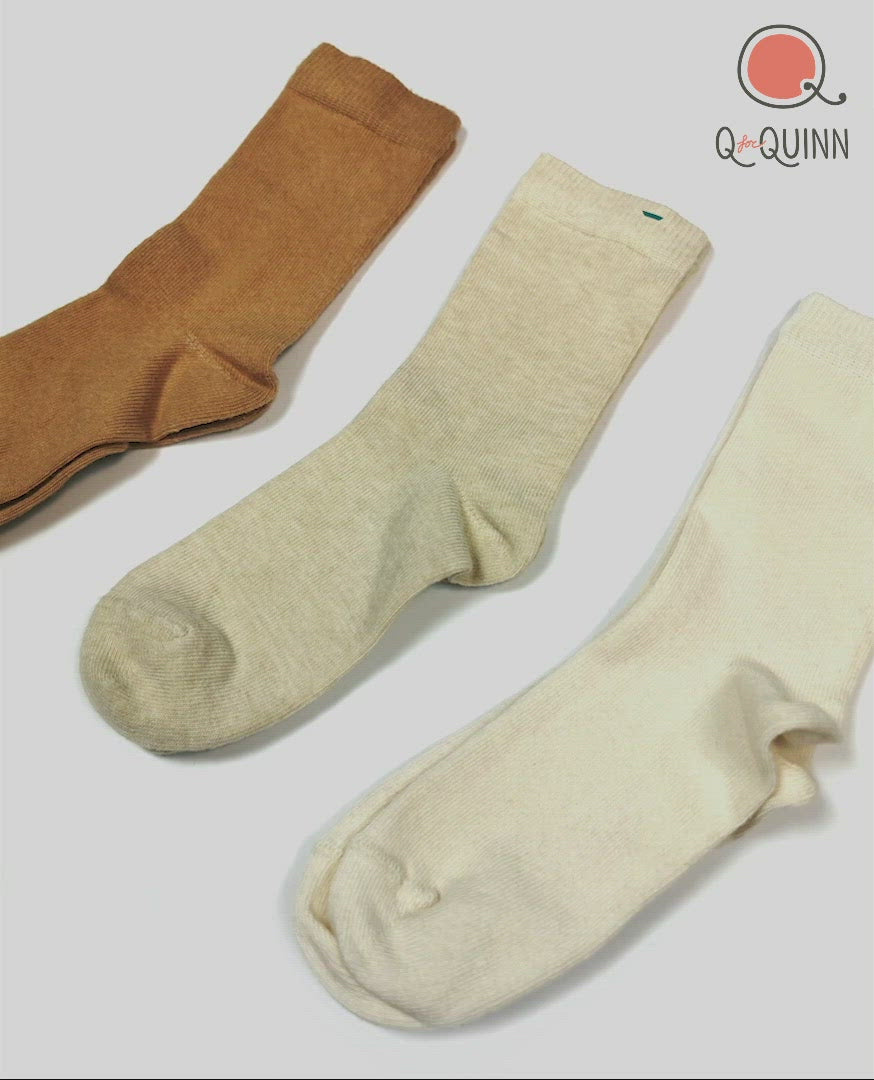 undyed pure organic socks 
